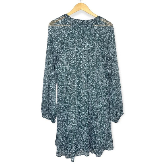 Joie Green Arctic Animal Spot Limited Edition Balloon Sleeve Dress Plus Size XXL - Picture 10 of 12